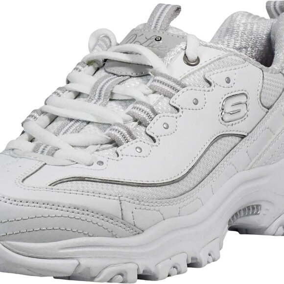 Women's Leather Sneakers Size 7 White Comfort Cushioned Shock Absorbing - Picture 1 of 7